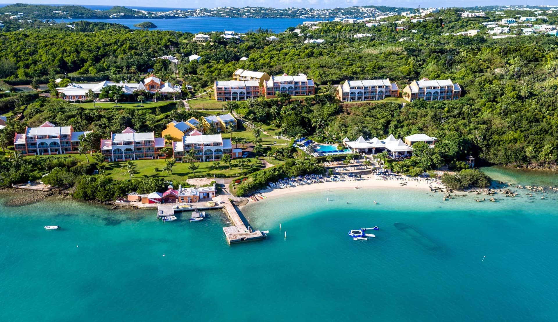 Grotto Bay Resort’s beach and oceanfront amenities.