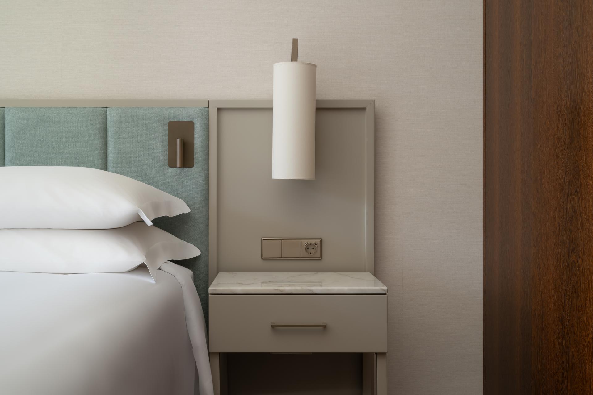 Bedside area in a Double Room
