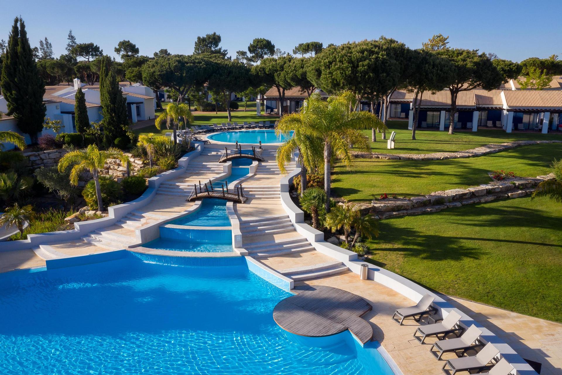 Outdoor swimming pool area