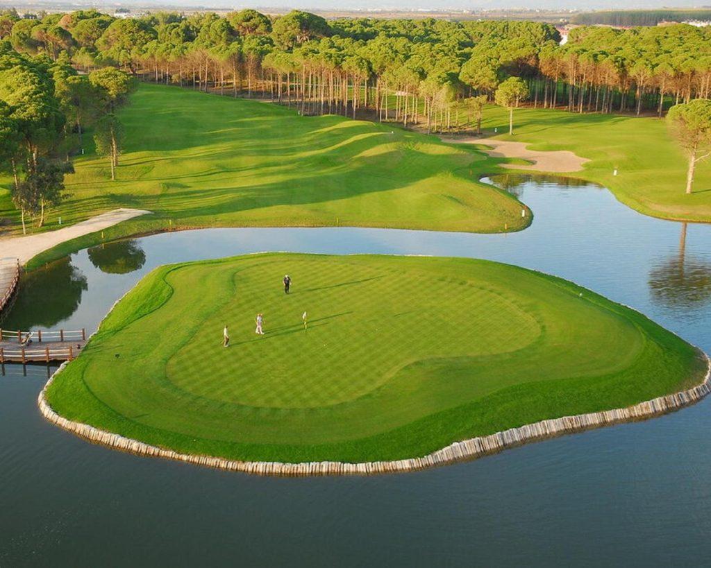 Island green at Sueno Pines Course