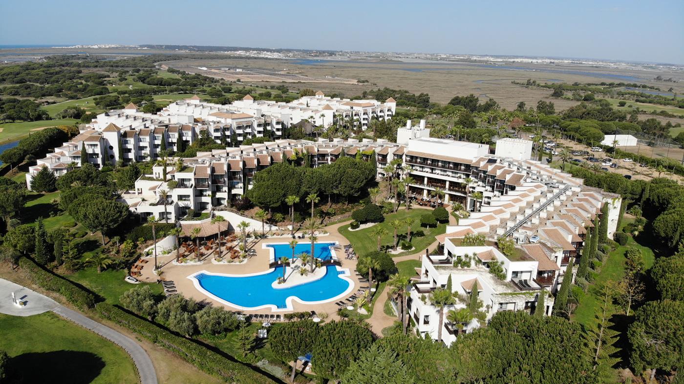 Aerial view of the resort