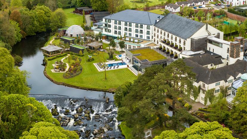 Overhead view of the Galgorm Resort