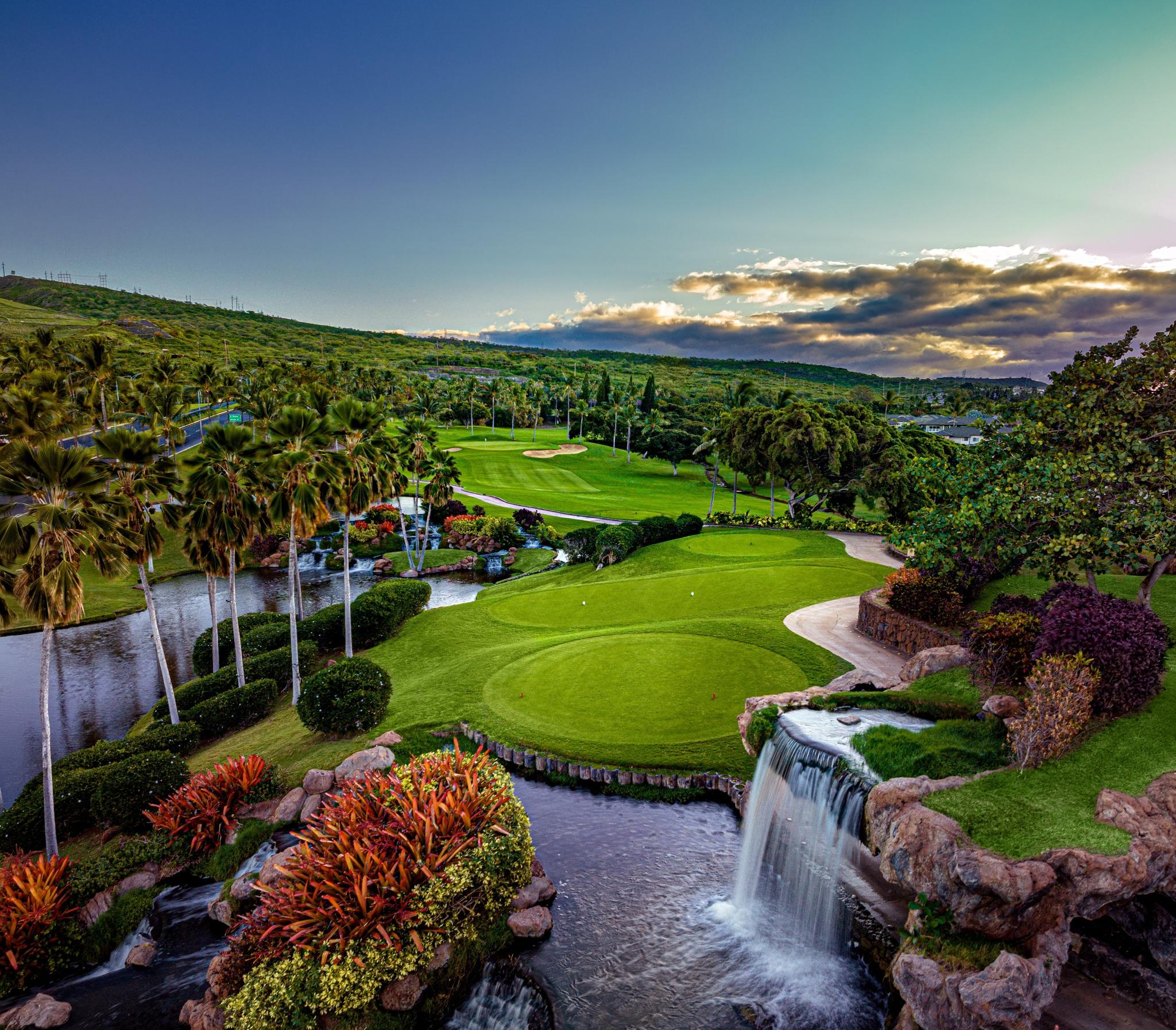 Aerial view of the Ko Olina Course