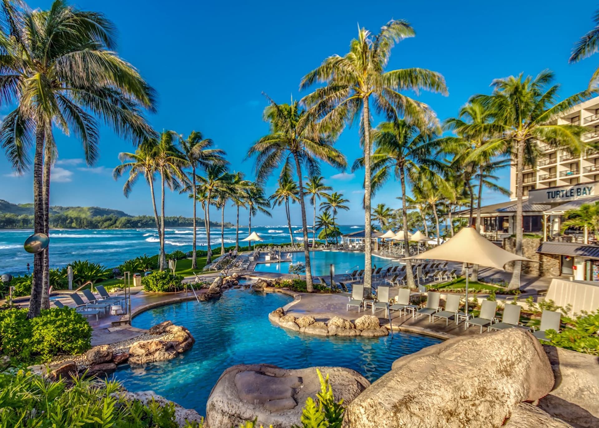 Outdoor pool area