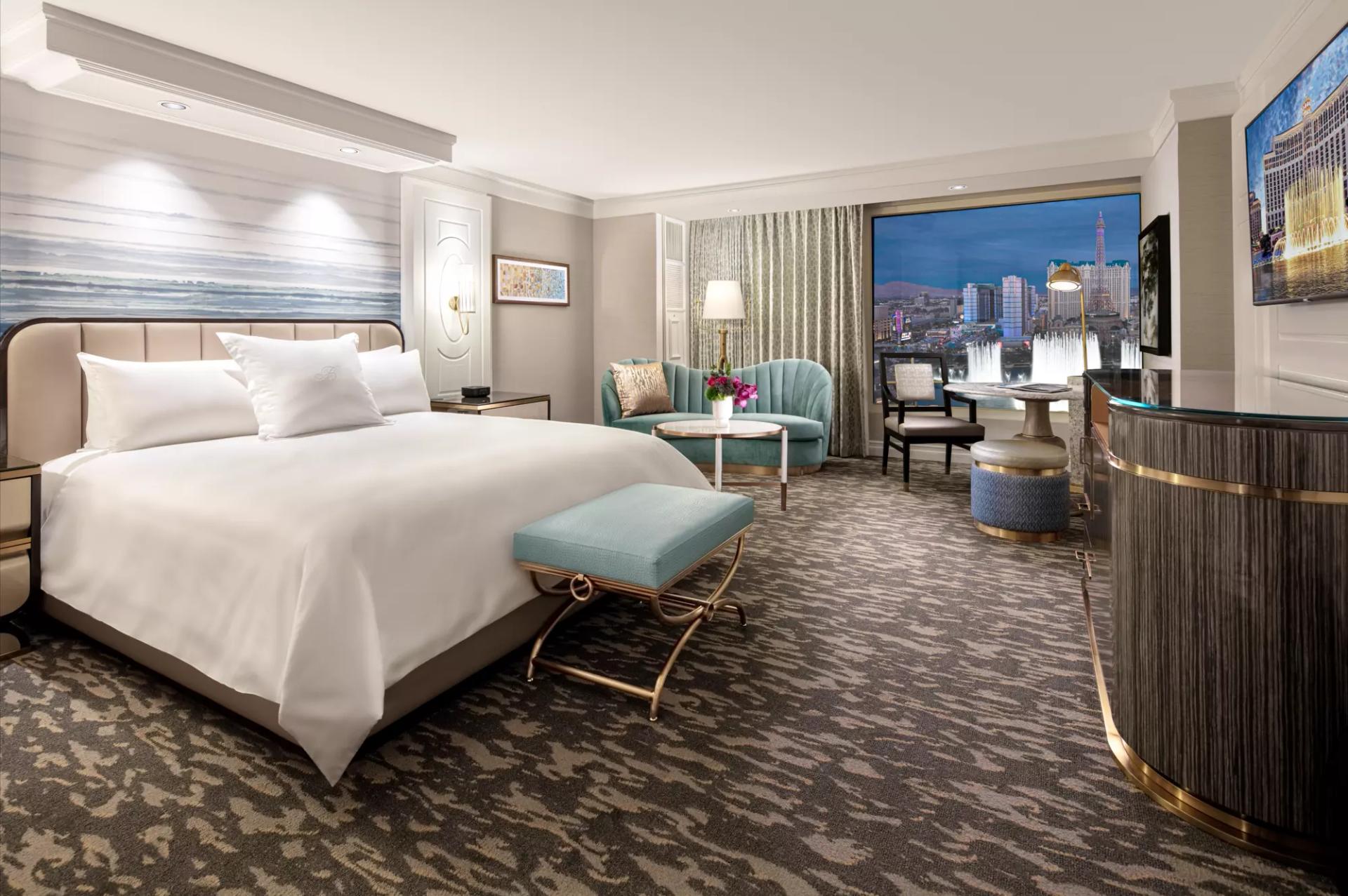 Luxurious double bed room at the hotel