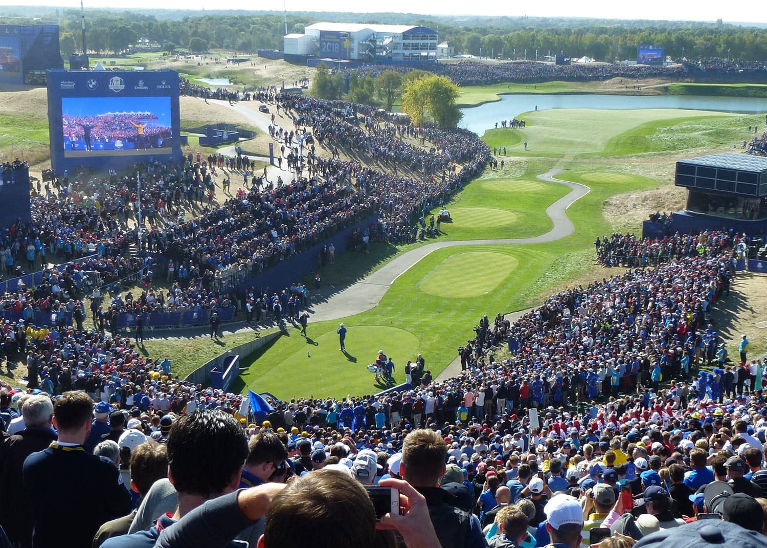 Panoramic view from the stands of the Ryder Cup
