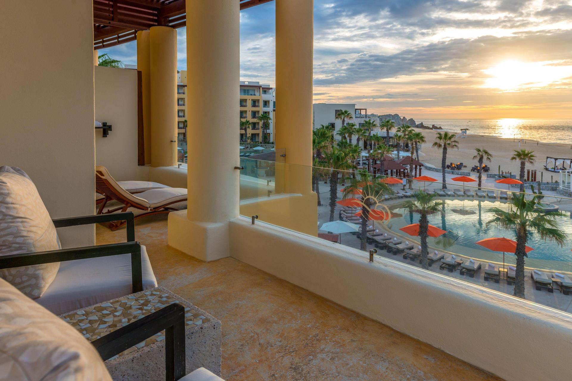 Balcony views from a suite at Pueblo Bonito Pacifica Resort