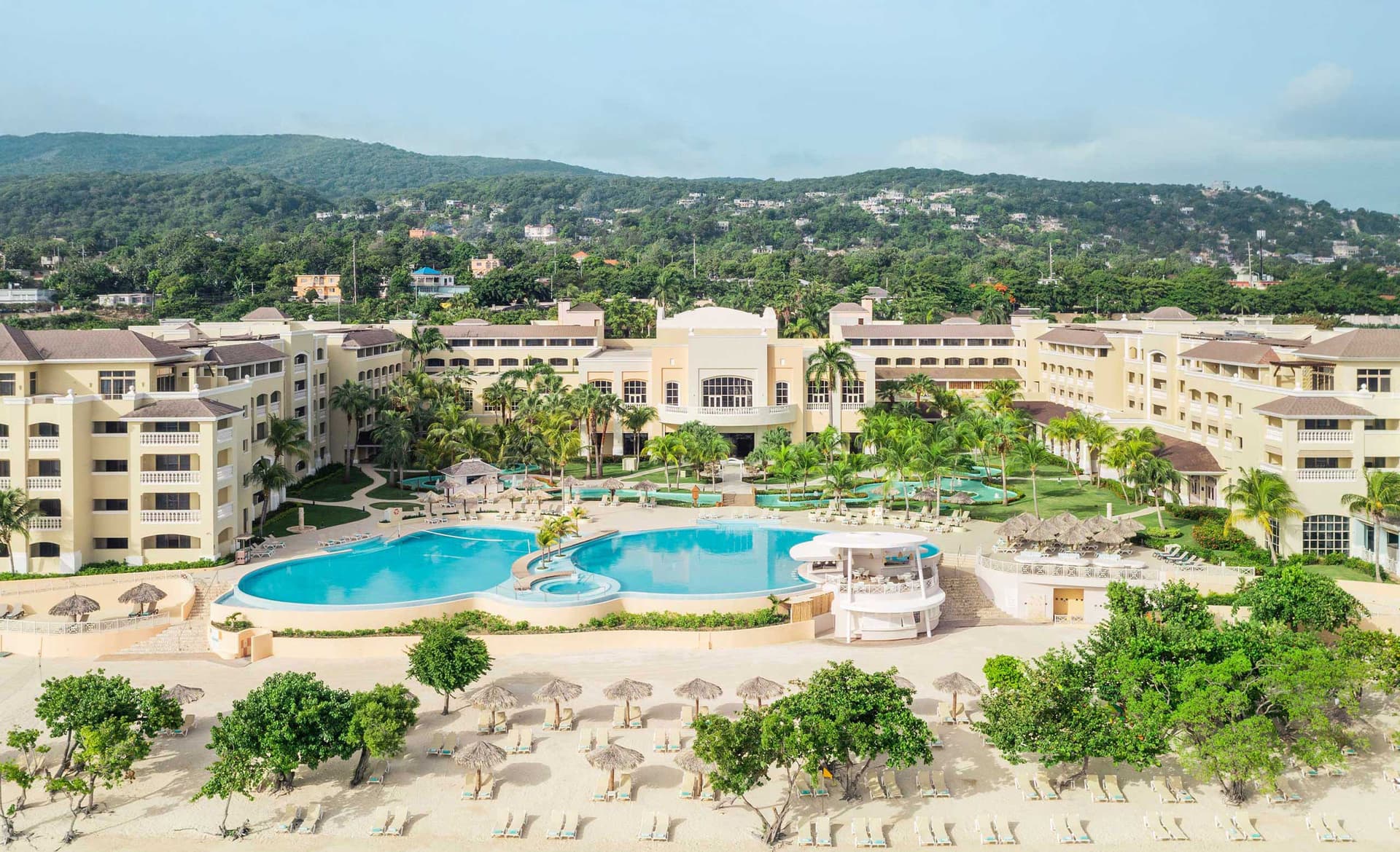 Overhead iew of Iberostar Waves Rose Hall Beach