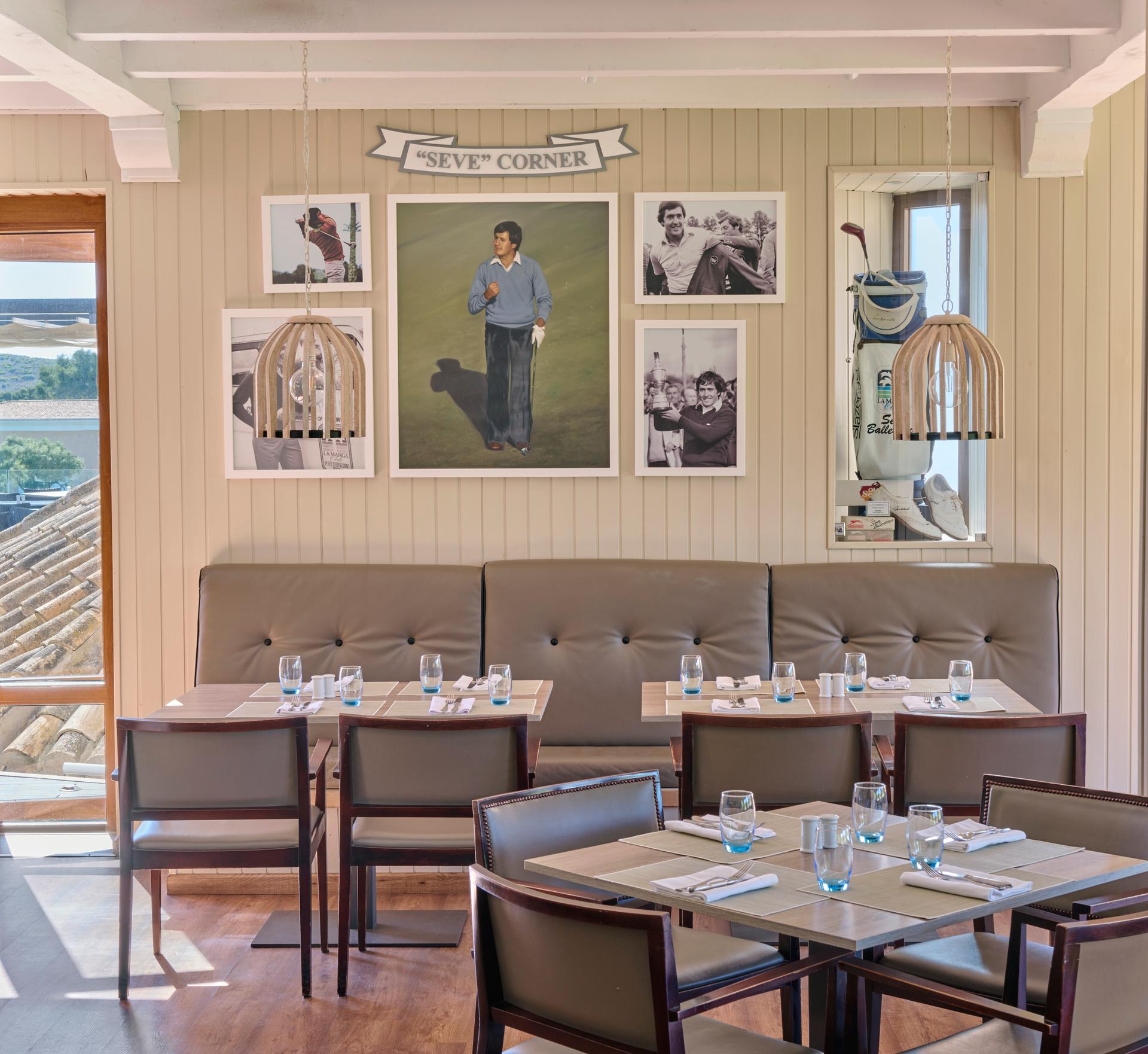 Seve Corner in the Clubhouse