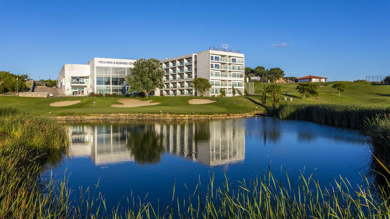 Crowne Plaza Caparica Lisbon overlooking the Caparica Golf Course