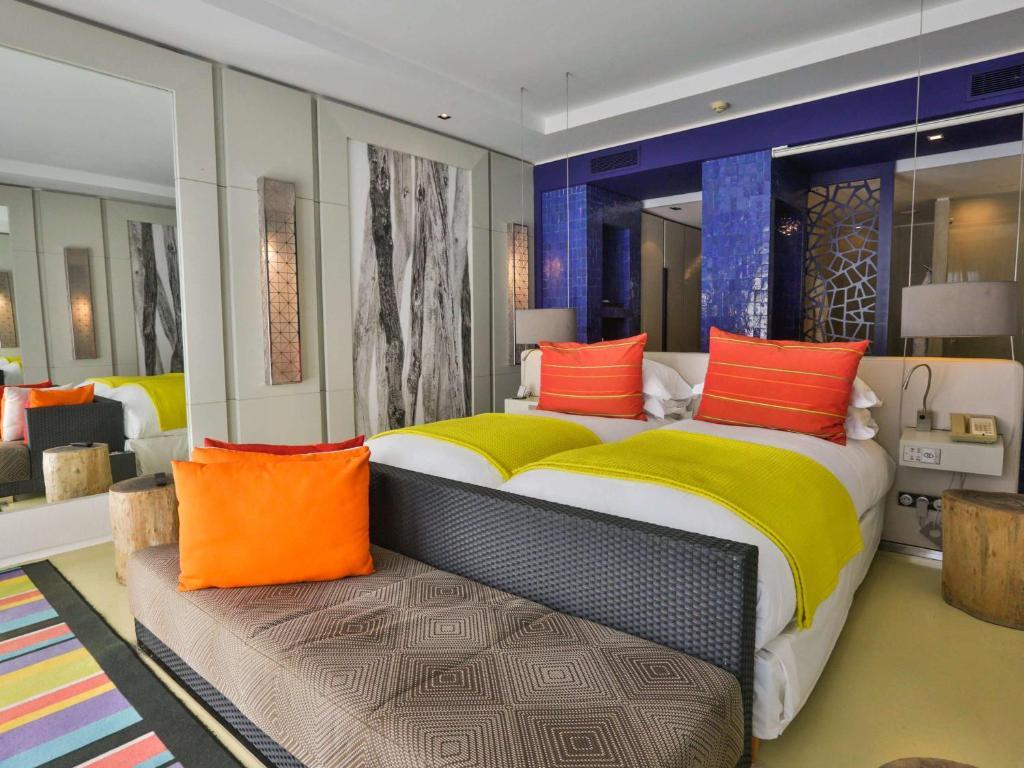 Double bed room at the Sofitel Essaouira Mogador Golf & Spa