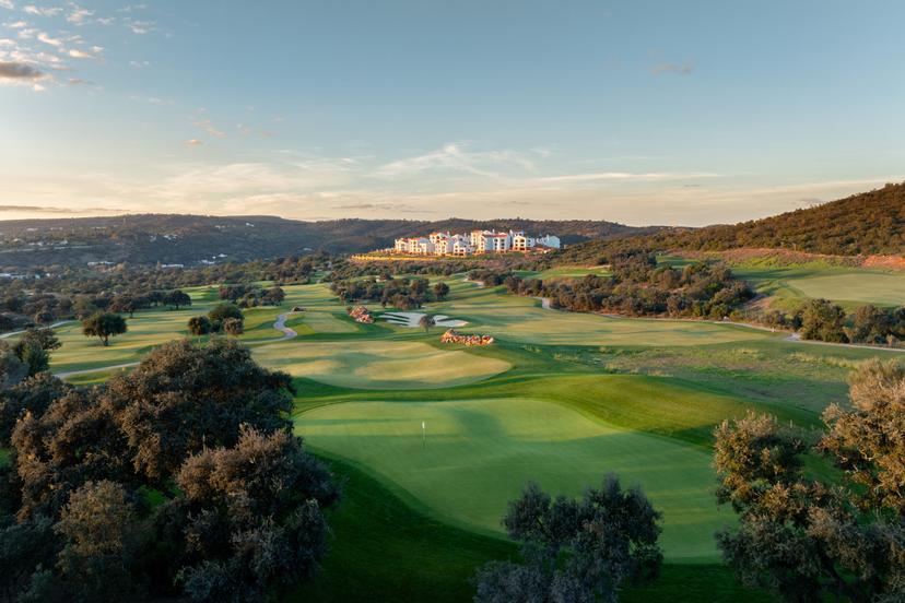 Aerial view of the resort