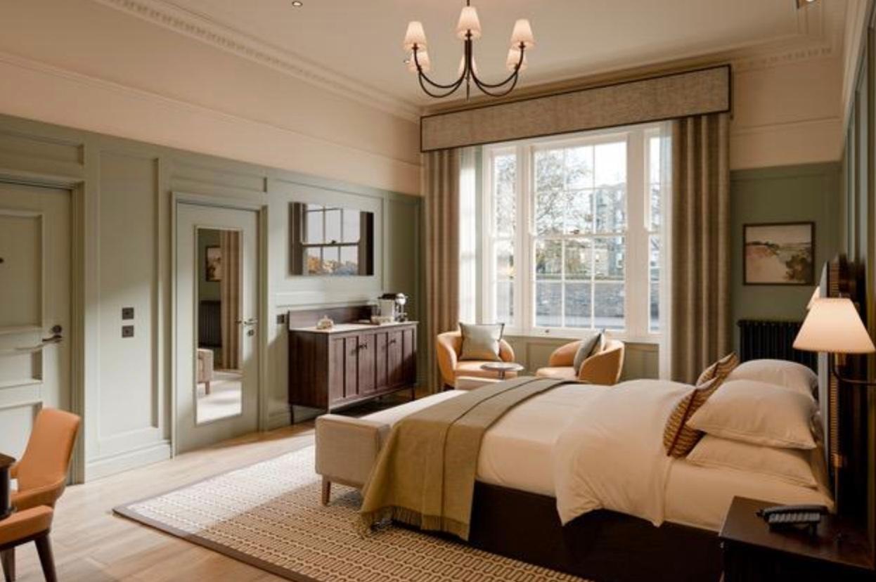 Double bed suite at The Kithmore Hotel