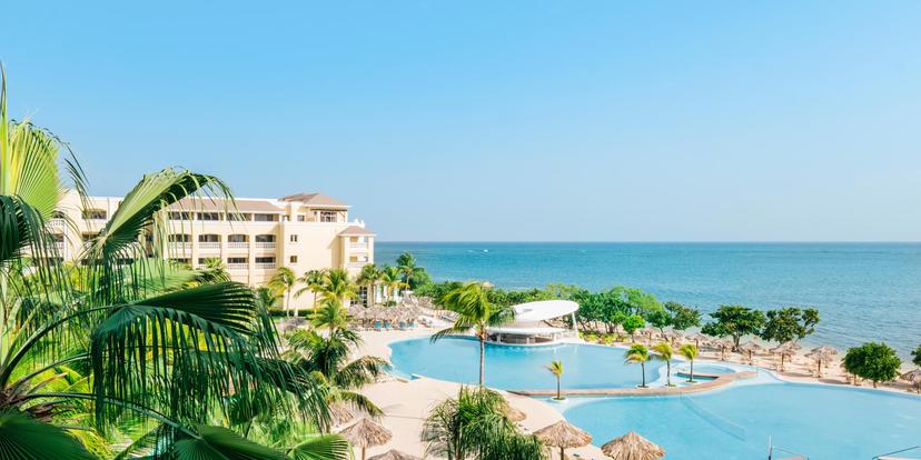 Panoramic view of Iberostar Waves Rose Hall Beach